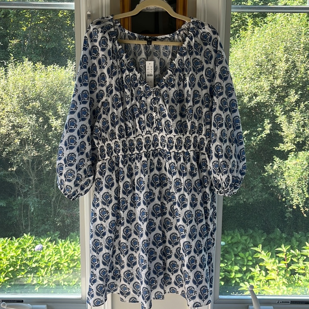 NWT JCrew Block Print Dress